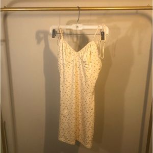 Shein yellow silk dress